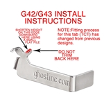 Ghost PRO FITTED Connector for Glock G42/43/43x & 48.