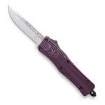 Cobratech Knives SPLMCTK-1SDNS Plum double action OTF knife. Drop Point. Small