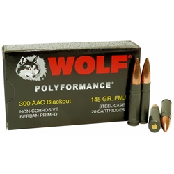 Wolf WP300145FMJ 300 Blackout 145gr