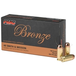 PMC BRONZE 40E 40 S&W 180gr FMJ-FP