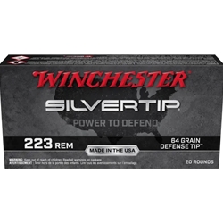 Winchester SILVERTIP 223 Rem 64gr Defense Tip