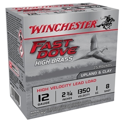 Winchester FAST DOVE HIGH BRASS 12ga 2.75" 1oz shot #8