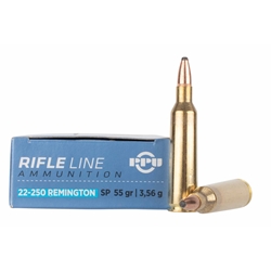 Prvi Partizan RIDGELINE 22-250 Rem 55gr Soft Point