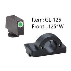 Ameriglo GL125 Ghost Ring Night Sight Tritium Green Front/Rear